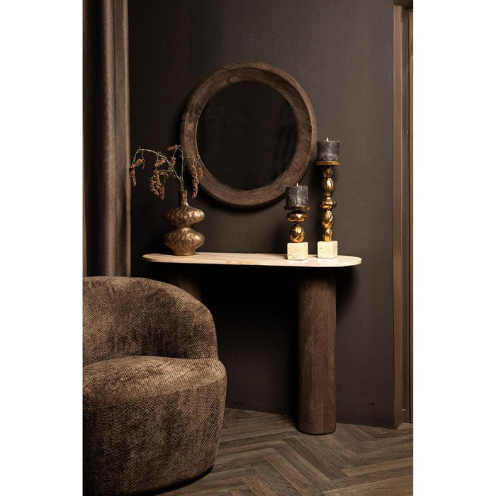 Noam Bruin Mangohout Rond Spiegel S-Spiegels-PTMD