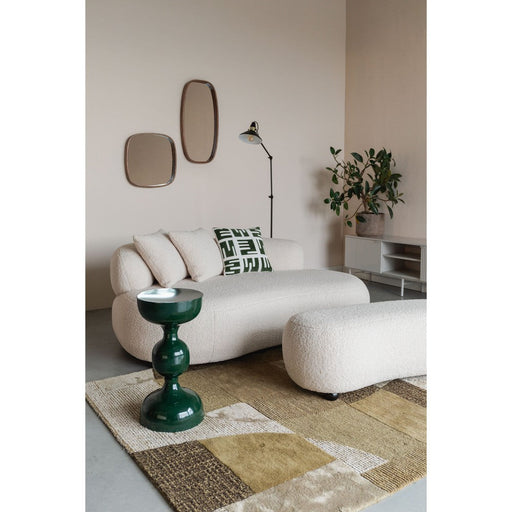 Noxx Hocker Wit Boucle Stof 46 cm-Poefen-Creating Home