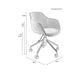 Office Stoel Junzo Rib Light Green-Bureaustoel-Creating Home