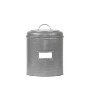 Opbergblik Antiek Grijs Metaal L #2 18x18x24 cm-Opbergdozen en manden-LABEL51