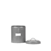 Opbergblik Antiek Grijs Metaal M 14x14x20 cm-Opbergdozen en manden-LABEL51