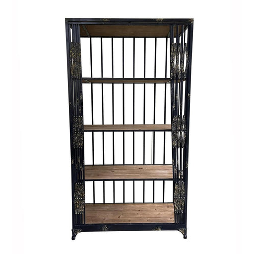 Opbergkast Alivator Kast Metaal en Hout Plank-Opbergkasten-PTMD