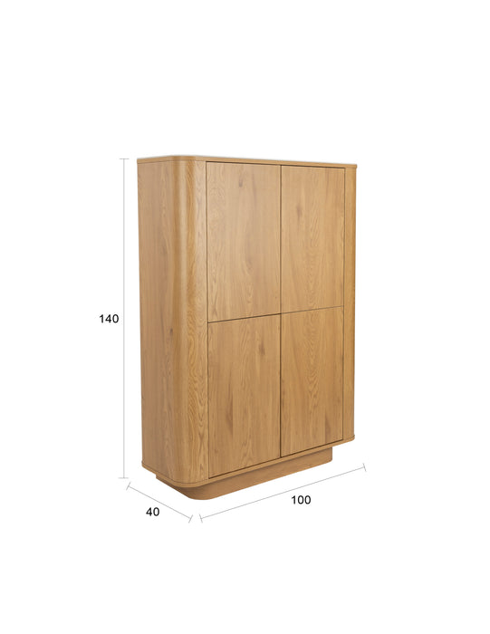 Opbergkast Almira Cabinets Hout Beige 100x40, sfeerbeeld 11
