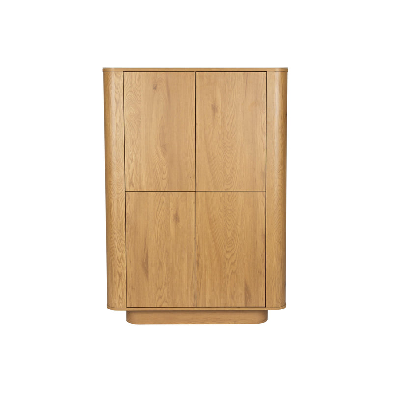 Opbergkast Almira Hout Naturel 40x100 cm-Opbergkasten-Creating Home