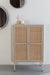 Opbergkast Amaya Low 2do MDF, Metaal Beige 38x80 cm-Opbergkasten-Creating Home