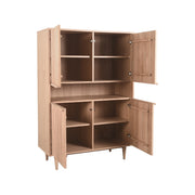 Opbergkast Bergkast Jule Naturel Eiken Barkast 110x49x158 cm-Opbergkasten-LABEL51