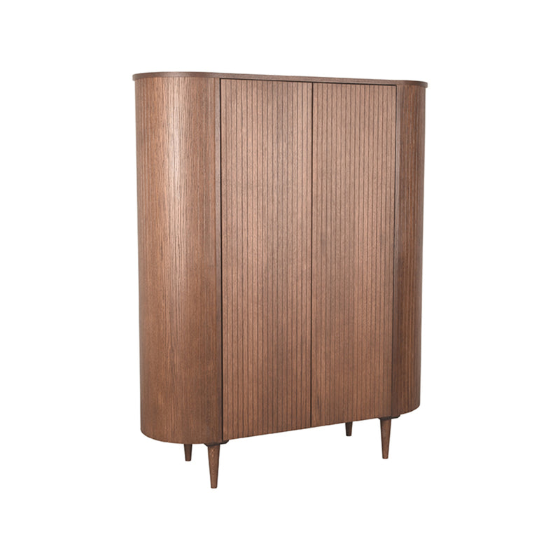 Opbergkast Bergkast Oliva Walnoot Eiken 125 cm 125x47x158 cm-Opbergkasten-LABEL51