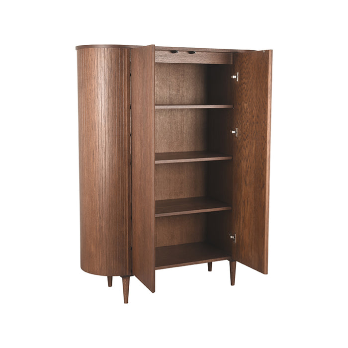 Opbergkast Bergkast Oliva Walnoot Eiken 125 cm 125x47x158 cm-Opbergkasten-LABEL51