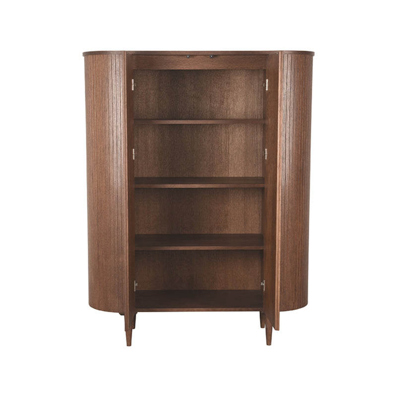 Opbergkast Bergkast Oliva Walnoot Eiken 125 cm 125x47x158 cm-Opbergkasten-LABEL51