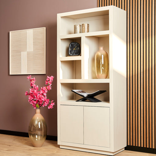 Opbergkast Boekenkast Brussel 5 vakken 2 deuren 90x45x200 cm-Opbergkasten-Starfurn