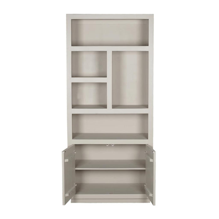 Opbergkast Boekenkast Brussel 5 vakken 2 deuren 90x45x200 cm-Opbergkasten-Starfurn