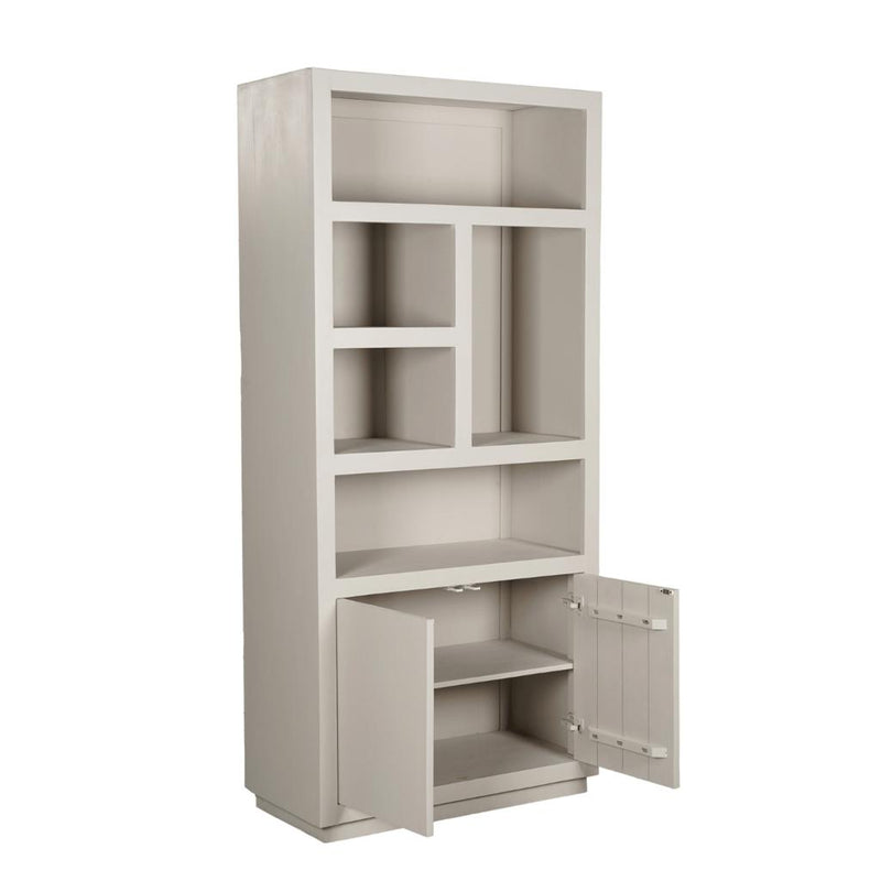 Opbergkast Boekenkast Brussel 5 vakken 2 deuren 90x45x200 cm-Opbergkasten-Starfurn