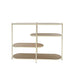 Opbergkast Brix Eettafel Glas Crème wit 123x38x90 cm-Opbergkasten-Livingfurn