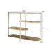 Opbergkast Brix Eettafel Glas Crème wit 123x38x90 cm-Opbergkasten-Livingfurn