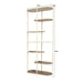 Opbergkast Brix Eettafel Glas Crème wit 85x35x190 cm-Opbergkasten-Livingfurn
