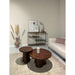 Opbergkast Brix Eettafel Glas Rood 123x38x90 cm-Opbergkasten-Livingfurn