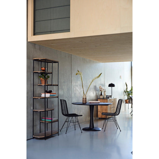 Opbergkast Brix Eettafel Marmer metaal 84x35x190 cm-Opbergkasten-Livingfurn