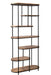 Opbergkast Brix Marmer metaal 84x35x190 cm-Opbergkasten-Livingfurn