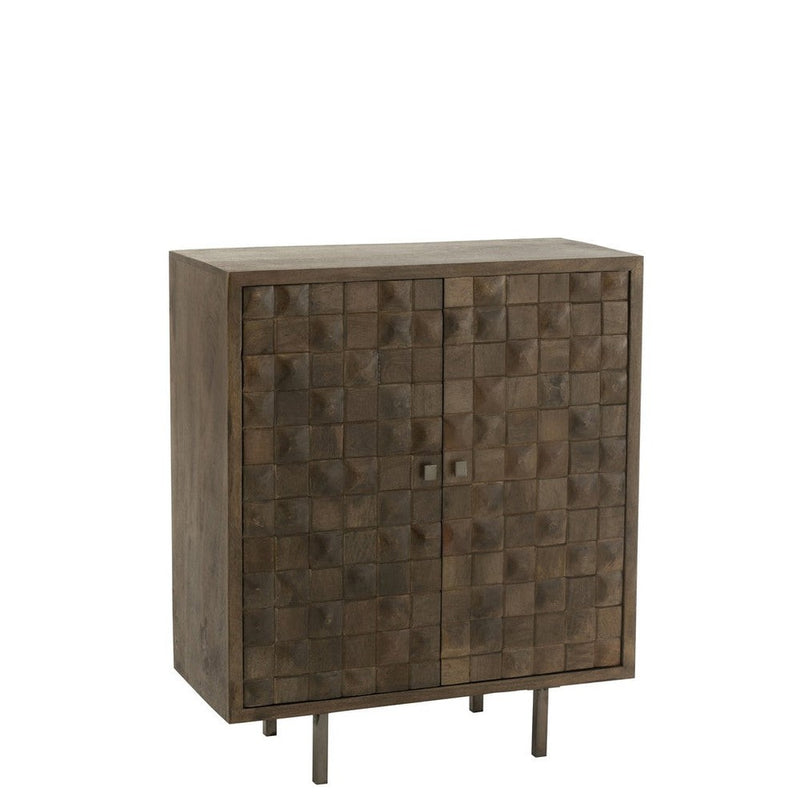 Opbergkast Bruin Ijzer 42x89 cm-Opbergkasten-J-Line