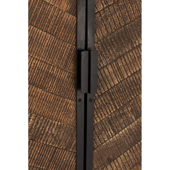 Opbergkast Bruin Mangohout hout 42x90 cm-Opbergkasten-J-Line