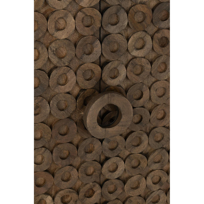 Opbergkast Bruin Mangohout hout 45x90 cm-Opbergkasten-J-Line
