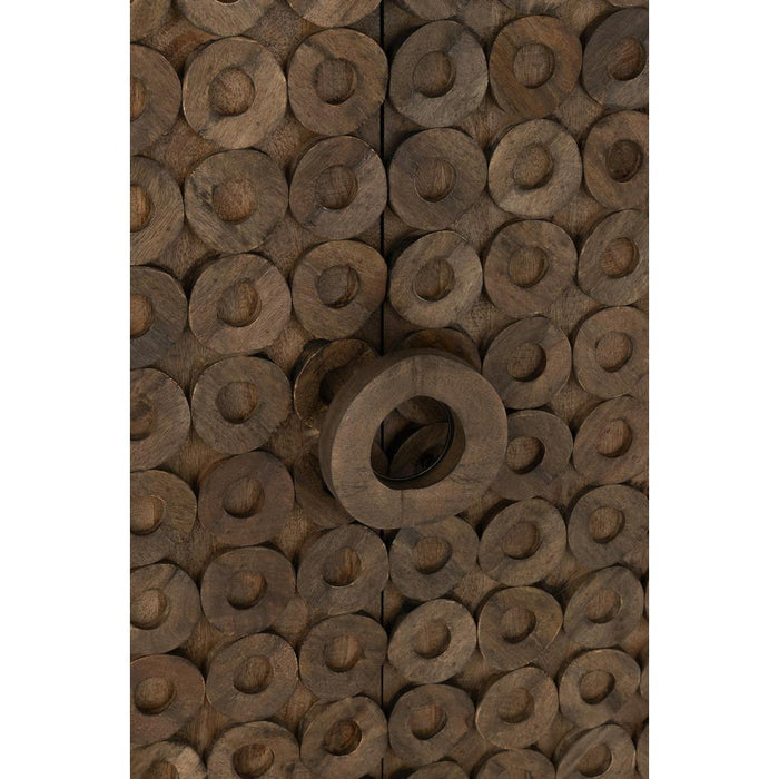 Opbergkast Bruin Mangohout hout 45x90 cm-Opbergkasten-J-Line