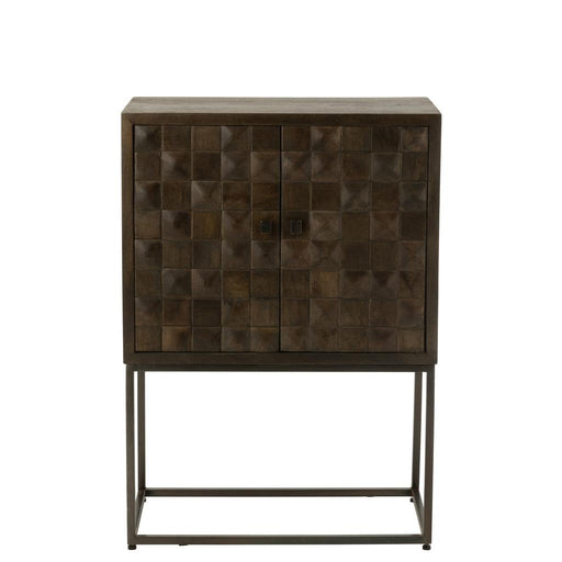 Opbergkast Bruin Mdf 40x76 cm-Opbergkasten-J-Line