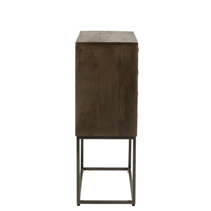 Opbergkast Bruin Mdf 40x76 cm-Opbergkasten-J-Line