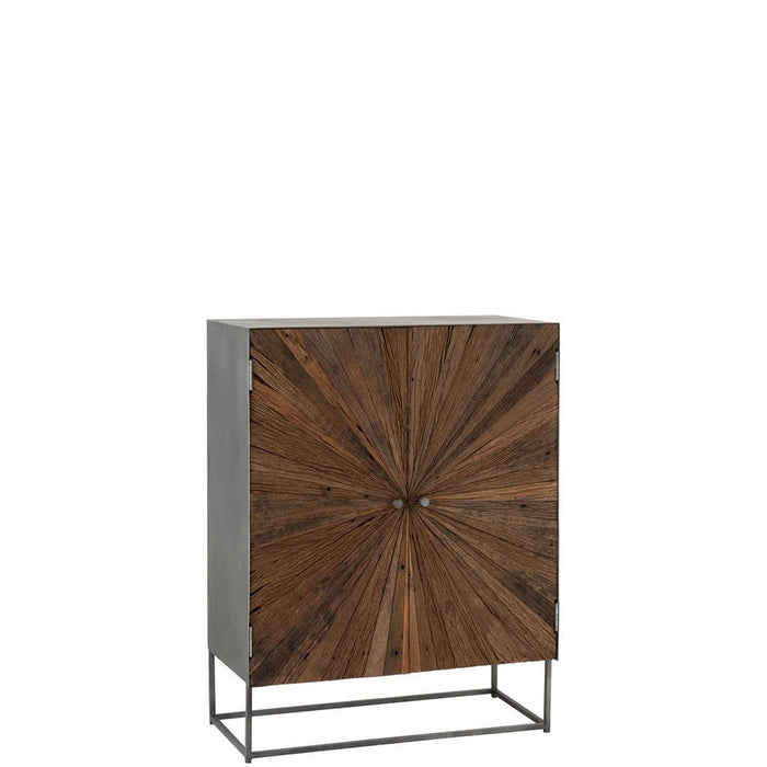 Opbergkast Bruin Recycled hout 42x85 cm-Opbergkasten-J-Line