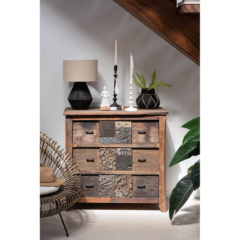 Opbergkast Bruin Recycled hout 50x100 cm-Opbergkasten-J-Line