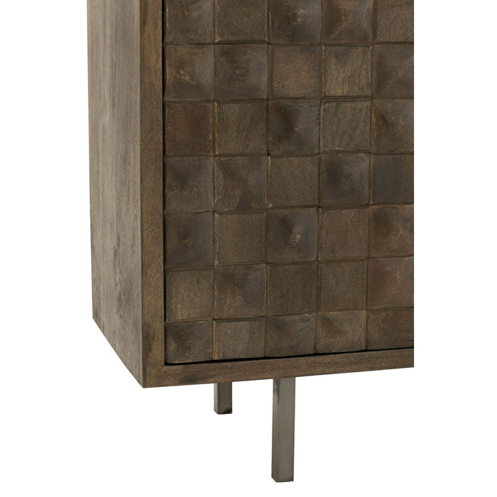 Opbergkast Bruin ijzer 42x89 cm-Opbergkasten-J-Line