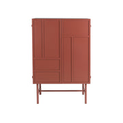 Opbergkast Davis Metaal Rood 35x70 cm-Opbergkasten-Creating Home