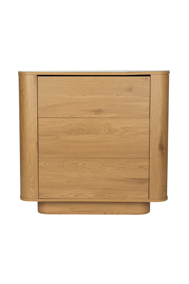 Opbergkast Drawer Almira Hout Naturel 40x90 cm-Opbergkasten-Creating Home