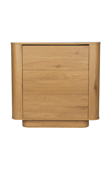 Opbergkast Drawer Almira Hout Naturel 40x90 cm-Opbergkasten-Creating Home