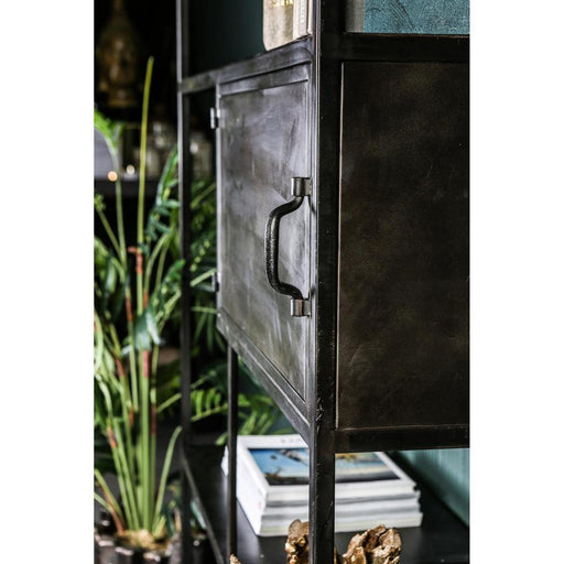 Opbergkast Duana Playful Rusty Zwart IJzer High Kast-Opbergkasten-PTMD