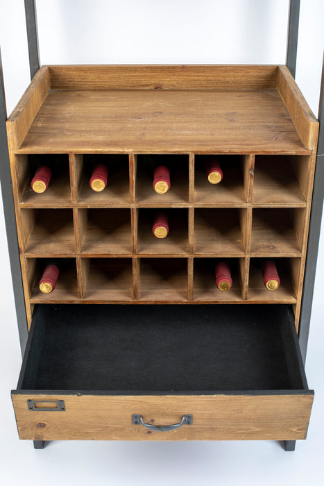 Opbergkast Edgar Fir hout, Metaal Bruin 38x56 cm-Opbergkasten-Creating Home