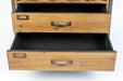 Opbergkast Edgar Fir hout, Metaal Bruin 38x56 cm-Opbergkasten-Creating Home