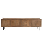 Opbergkast Elan Mangohout Naturel hout 40x180x50 cm-TV-meubels-Livingfurn