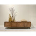 Opbergkast Elan Mangohout Naturel hout 40x180x50 cm-TV-meubels-Livingfurn