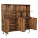 Opbergkast Elan Mangohout Naturel hout 45x180x172 cm-Opbergkasten-Livingfurn