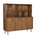 Opbergkast Elan Mangohout Naturel hout 45x180x172 cm-Opbergkasten-Livingfurn