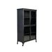 Opbergkast Ferre L Fir veneer, Metaal Zwart 76x35 cm-Opbergkasten-Creating Home