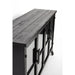 Opbergkast Ferre Low Fir veneer, Metaal Zwart 120x35 cm-Opbergkasten-Creating Home