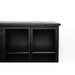 Opbergkast Ferre Low Fir veneer, Metaal Zwart 120x35 cm
