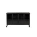 Opbergkast Ferre Low Fir veneer, Metaal Zwart 120x35 cm-Opbergkasten-Creating Home