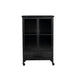 Opbergkast Ferre M Fir veneer, Metaal Zwart 35x65 cm-Opbergkasten-Creating Home