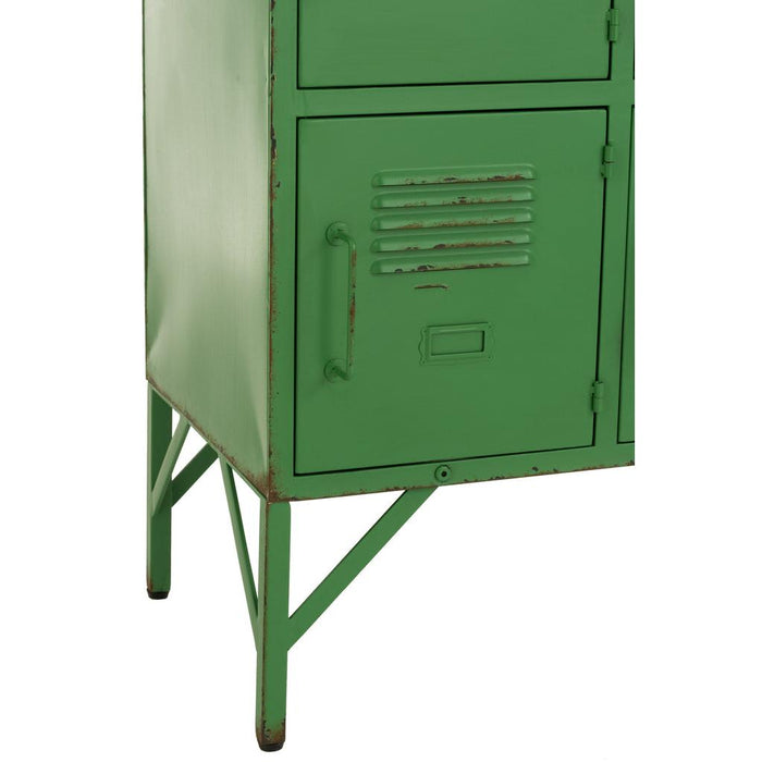 Opbergkast Groen Ijzer 42x86 cm-Opbergkasten-J-Line
