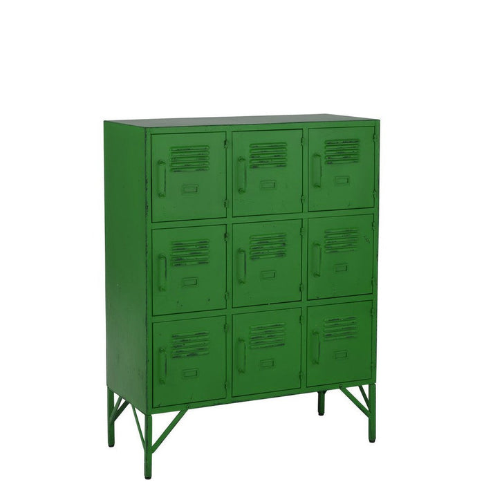 Opbergkast Groen Ijzer 42x86 cm-Opbergkasten-J-Line