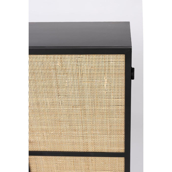 Opbergkast Guuji High 2do MDF, Metaal Zwart 70x38 cm-Opbergkasten-Creating Home