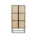 Opbergkast Guuji High 2do MDF, Metaal Zwart 70x38 cm-Opbergkasten-Creating Home